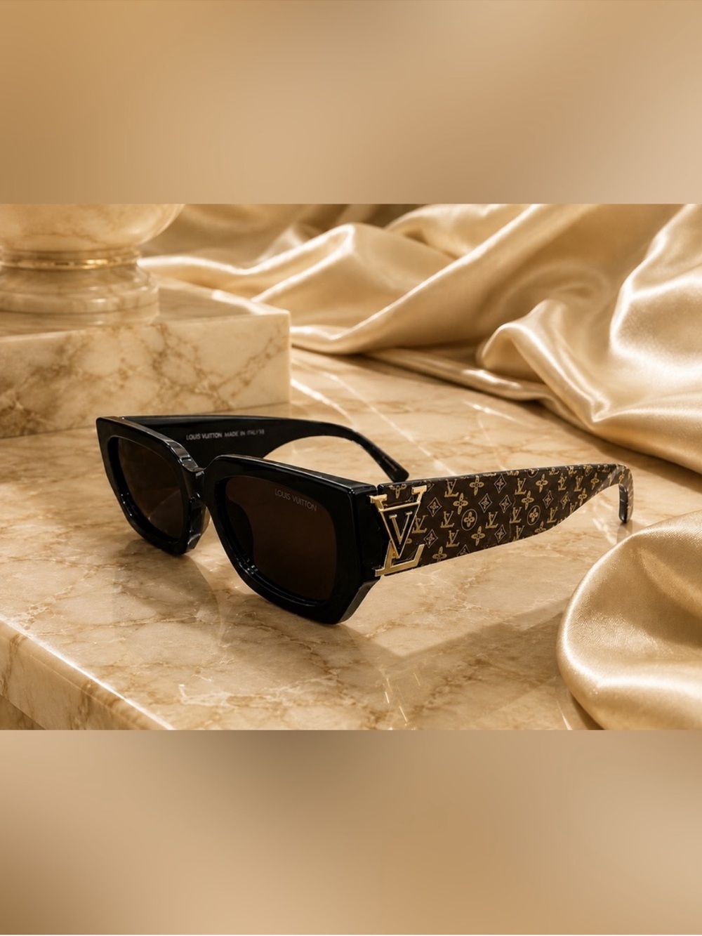 Louis Vuitton Black Monogram Cat-Eye Sunglasses